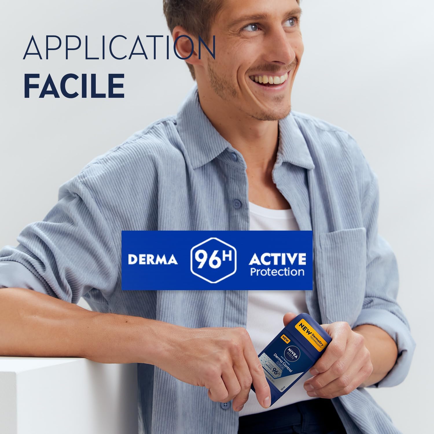 Detalle de NIVEA MEN Stick Derma Dry 96h déodorant
