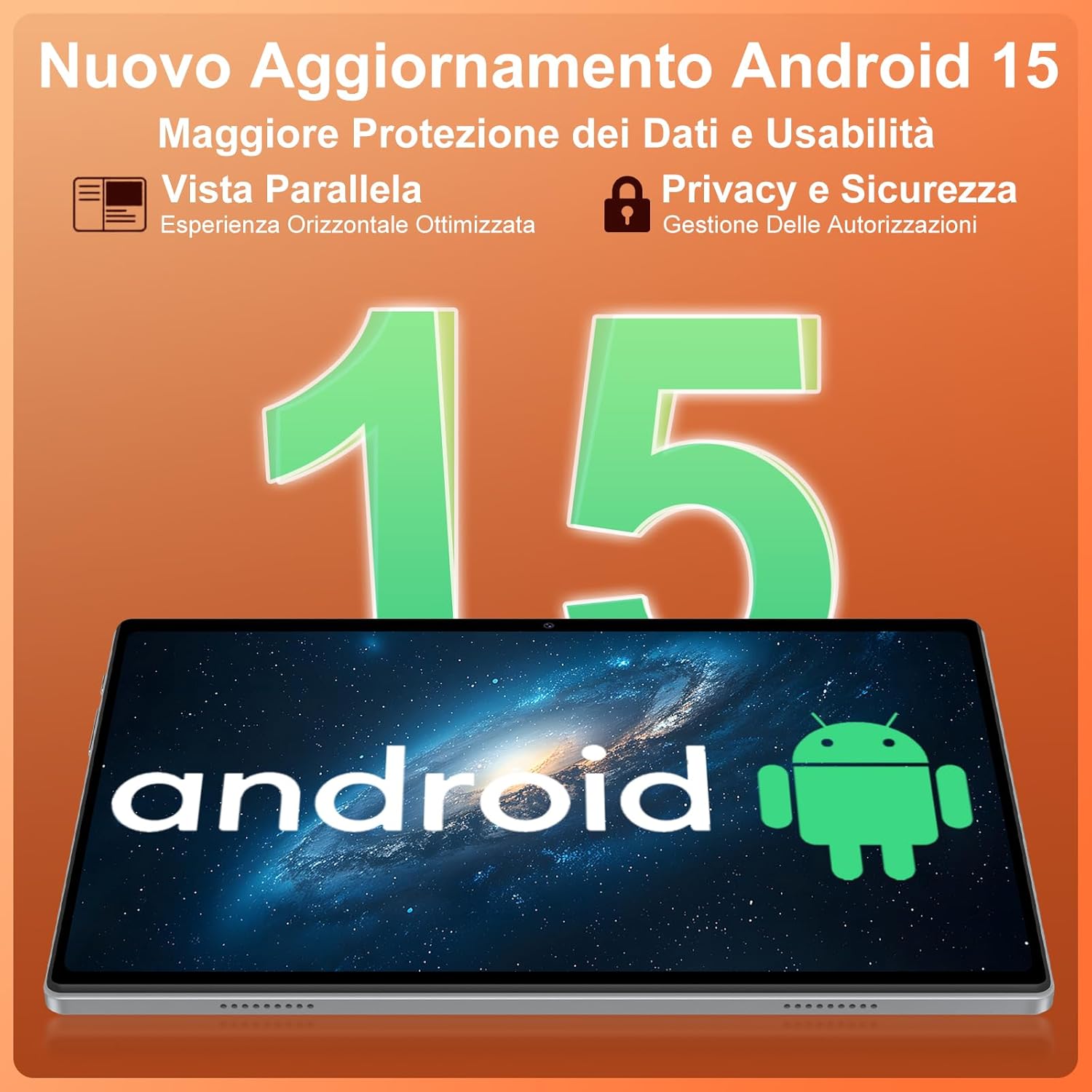 Thumbnail 6 de Dghrti Tablet Android 15 TAB30: 30GB RAM, 128GB ROM, 10" IPS, 1TB espansione, all-in-one con keyboard e mouse
