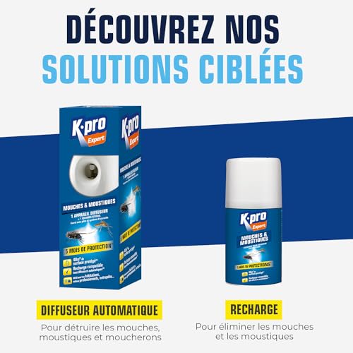 Thumbnail 5 de K.PRO Diffuseur automatique mouches et moustiques 250 ml – protection jusqu’à 40 m²