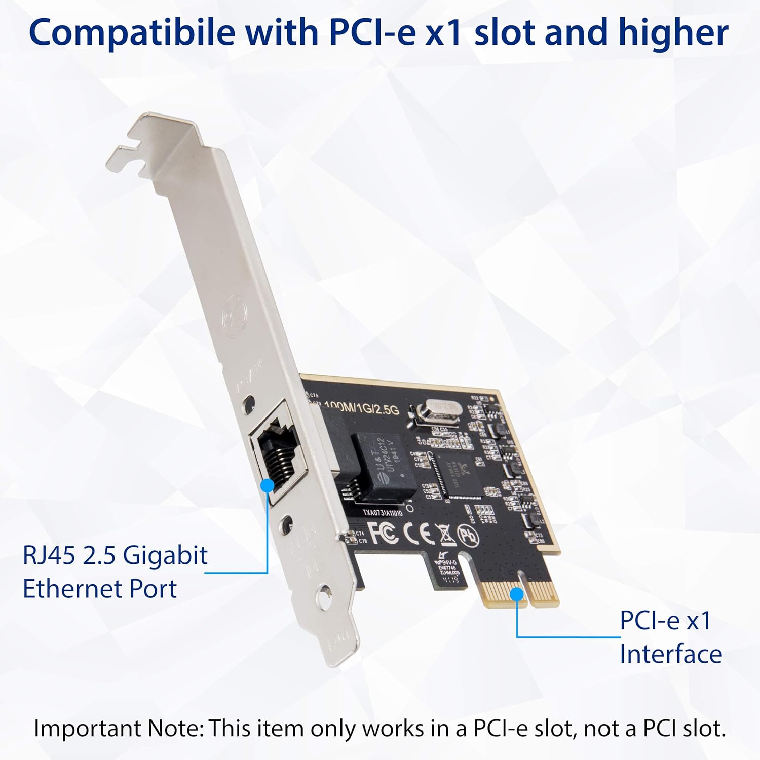Thumbnail 5 de IO Crest Crest 2.5 Gigabit Ethernet PCI Express Network Controller Card (SI-PEX24059)