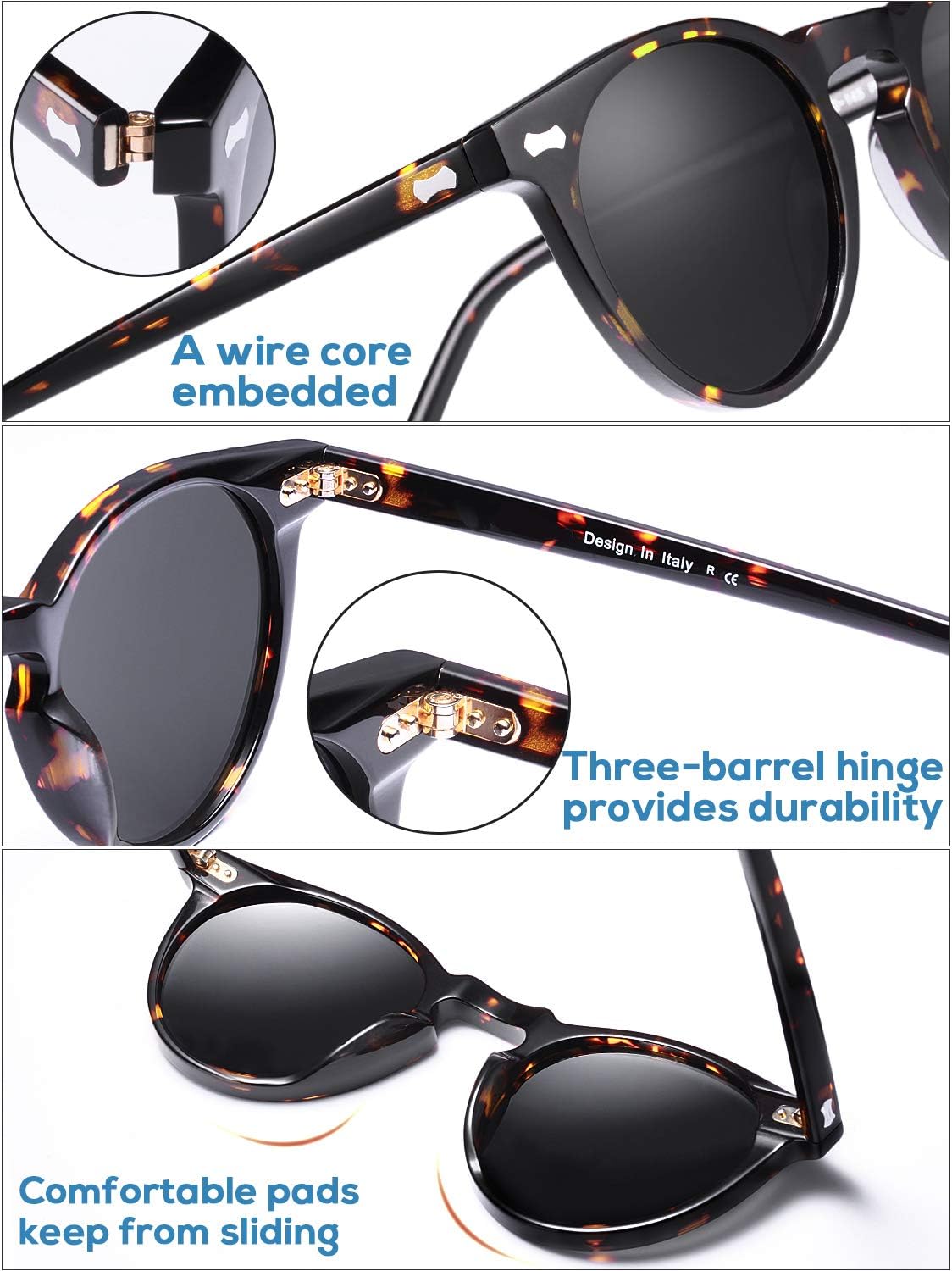 Detalle 1 de CARFIA polarised sunglasses UV400 for driving