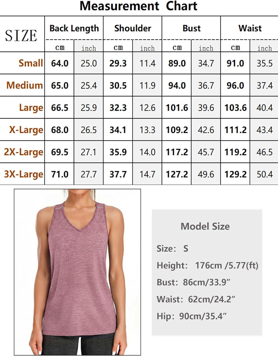 Thumbnail 5 de Gyabnw canotta da donna senza maniche con scollo a V, strisce riflettenti per fitness, corsa e yoga