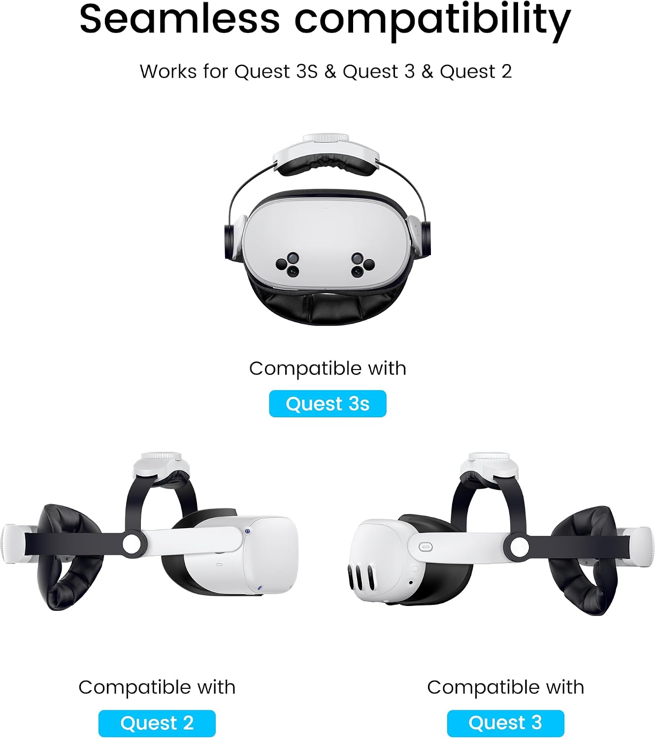 Thumbnail 3 de Elegamefy Headstrap für Meta Quest 3/3s/Quest 2 mit 20.000-mAh Akku & Ladestation