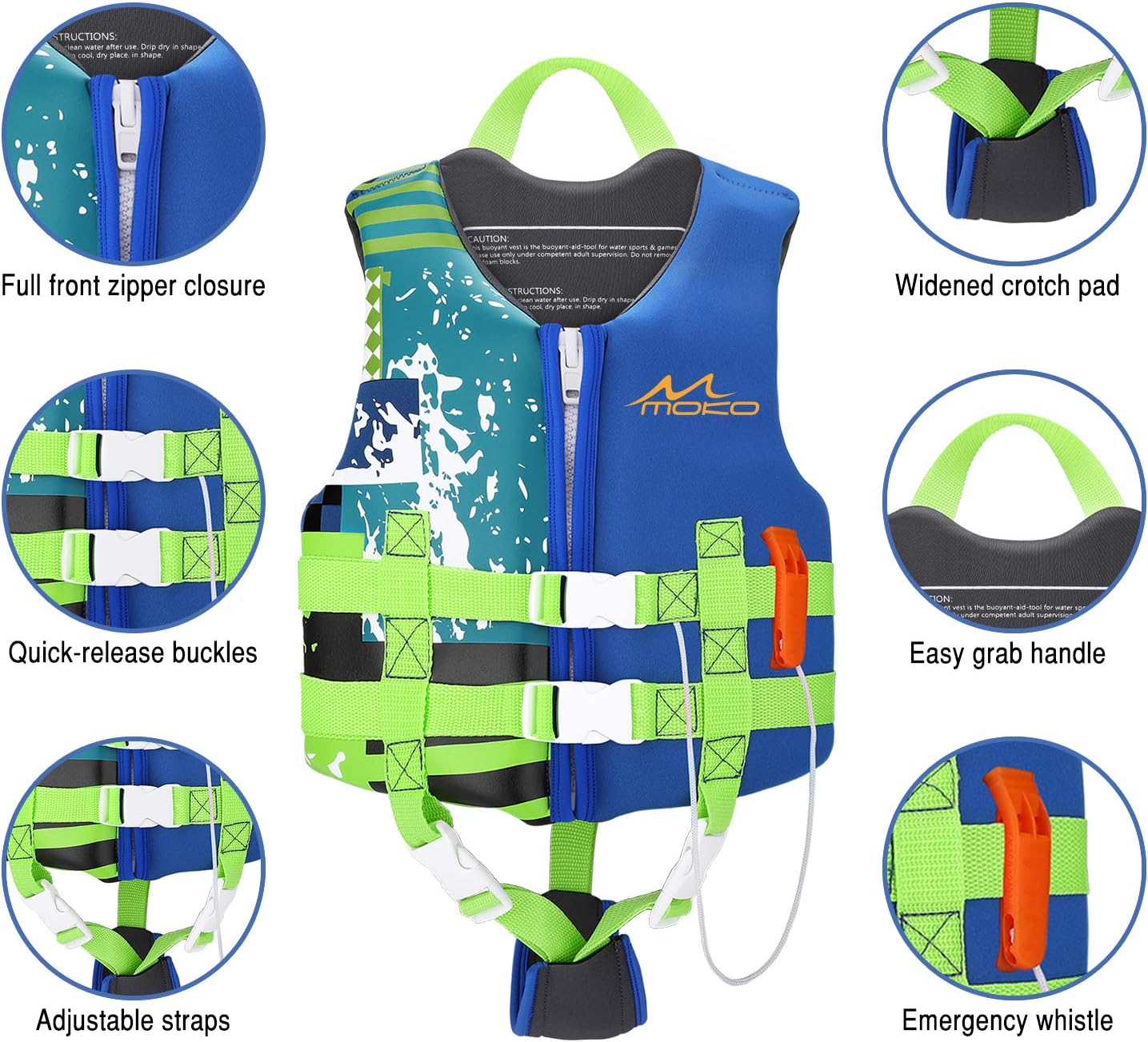 Thumbnail 2 de MoKo Swimming Vest for Kids: Safe Buoyancy for 46–77 lb Little Swimmers