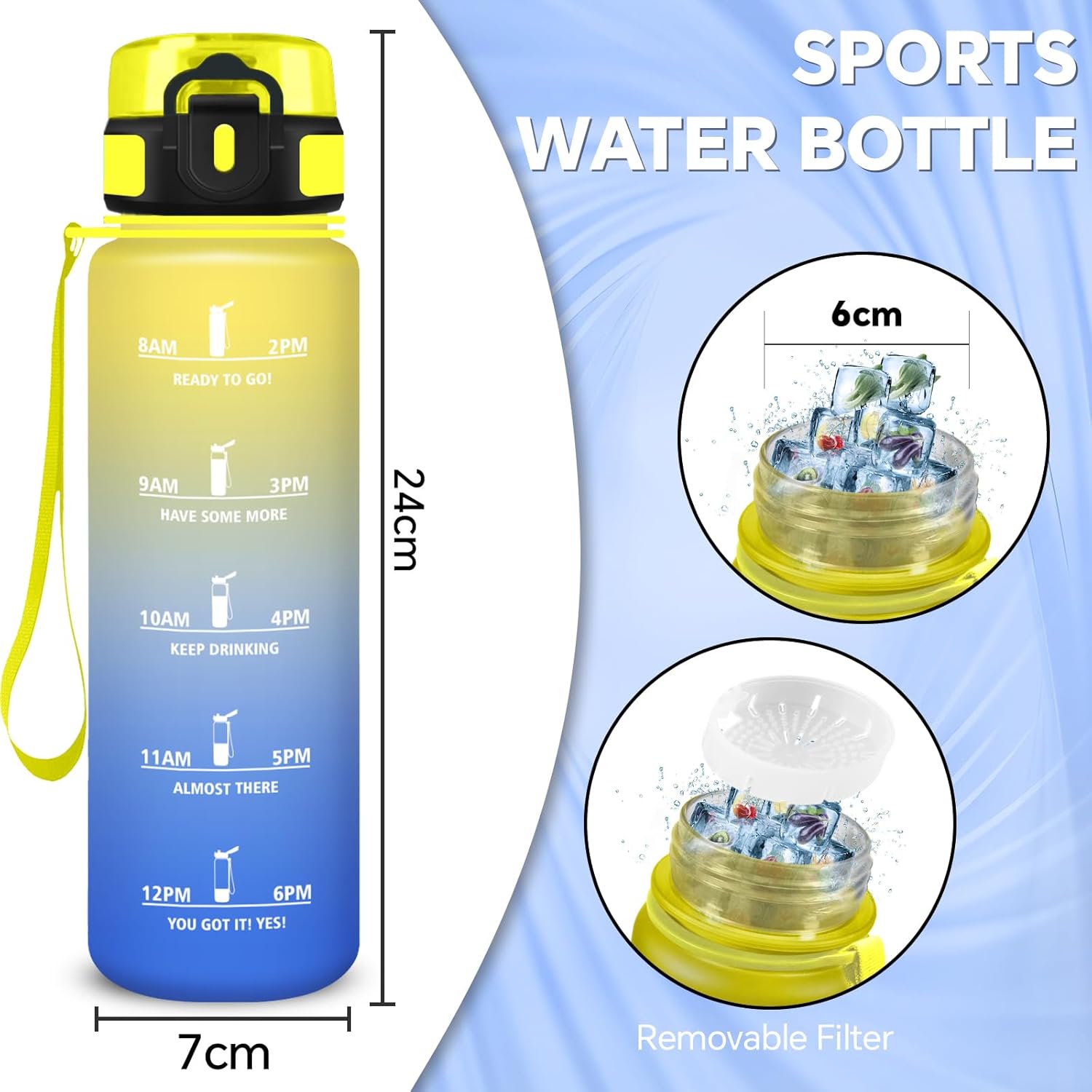 Thumbnail 4 de Botella de agua 500ml para niños con filtro y a prueba de fugas 🚰