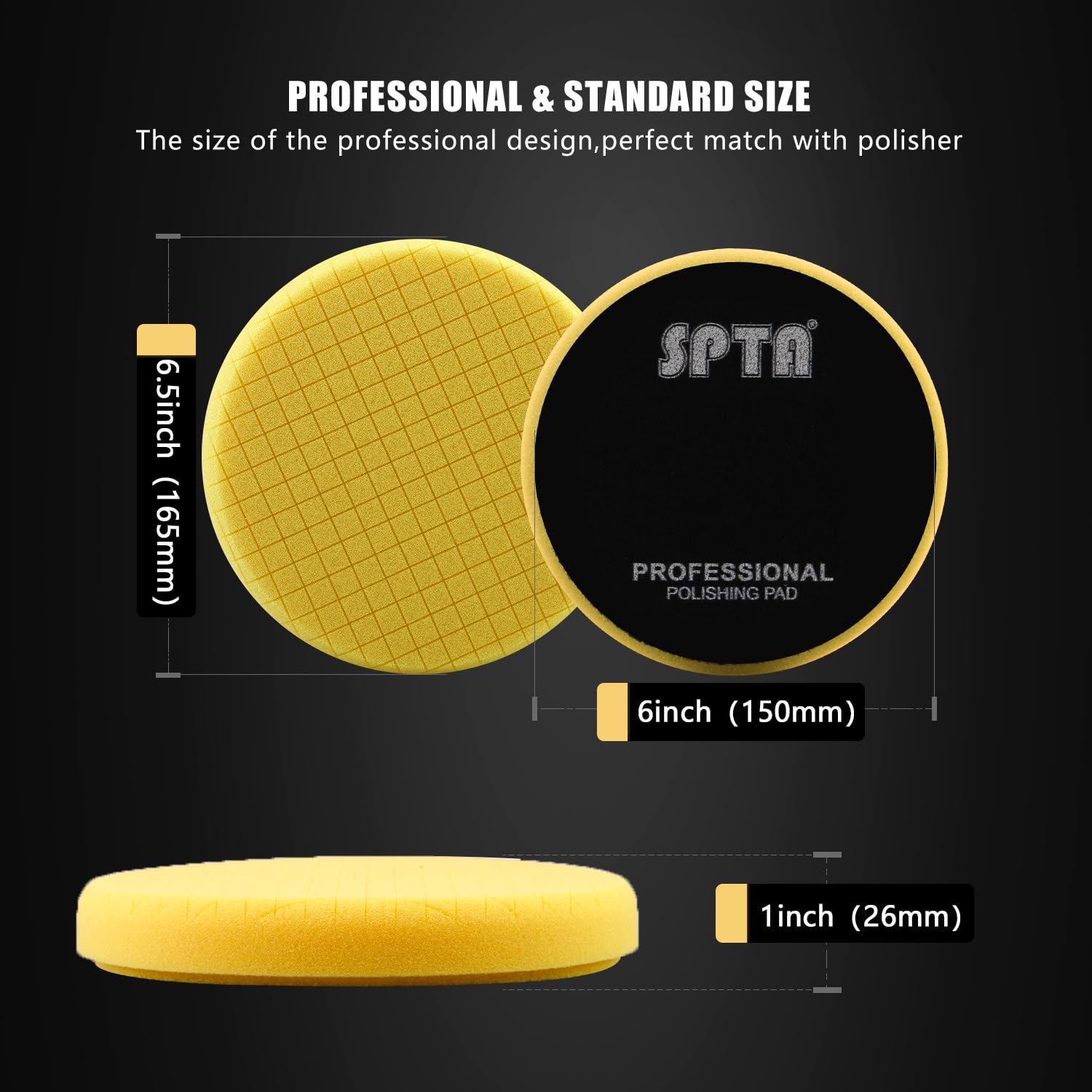 Thumbnail 1 de SPTA Polierschwamm 3-teilig T80, 150 mm