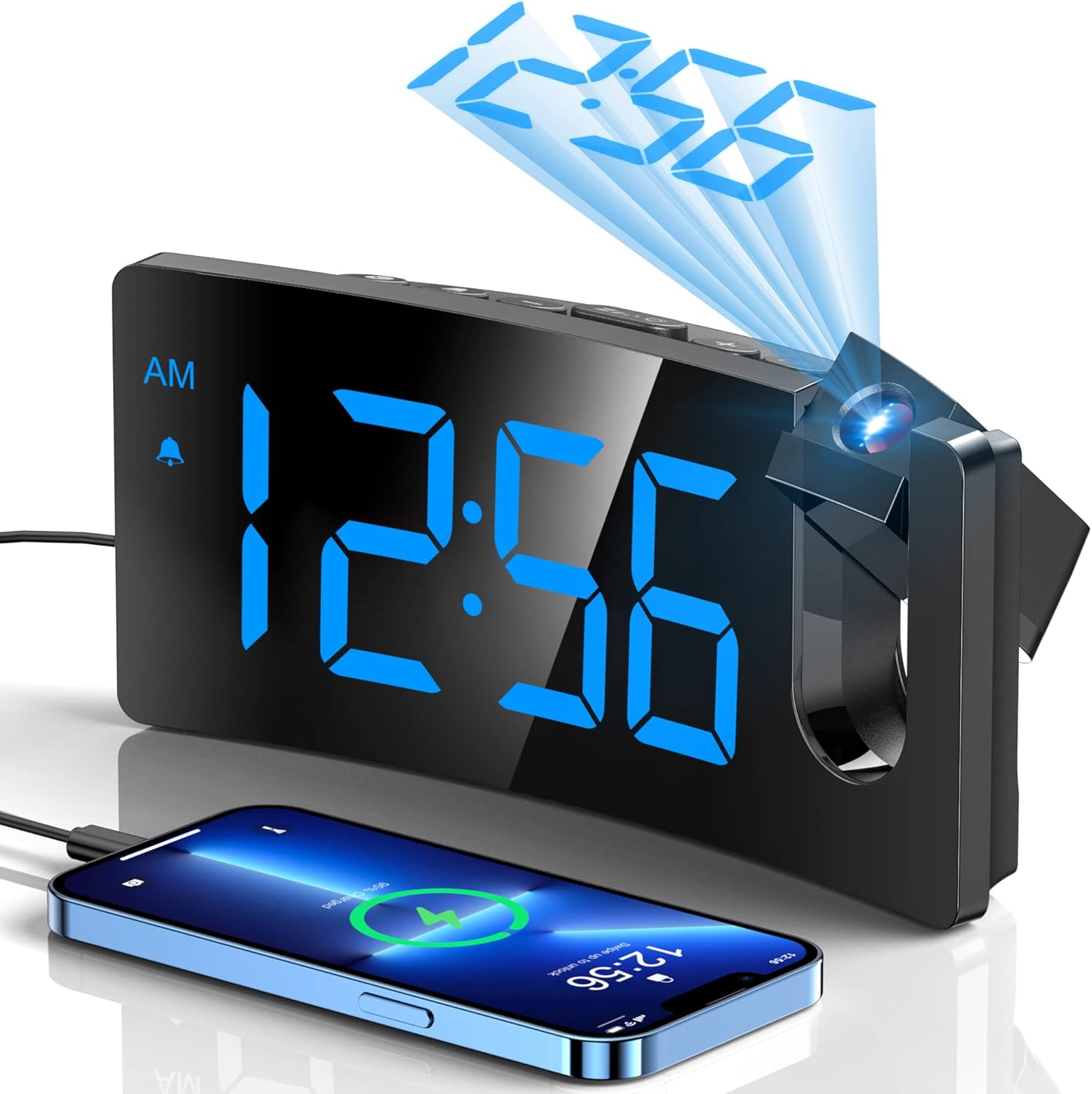 Thumbnail 6 de GOLOZA Projection Alarm Clock Bedside