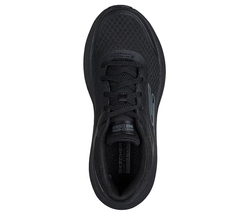 Detalle de Skechers Donna Max Cushioning Endeavour Canova Trainers – Nero Synthetic/Trim