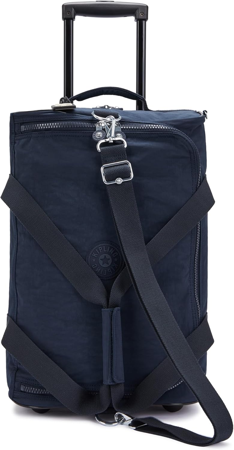 Detalle de Kipling TEAGAN US Kleine Reisetasche mit Rollen – Carry On, Blau