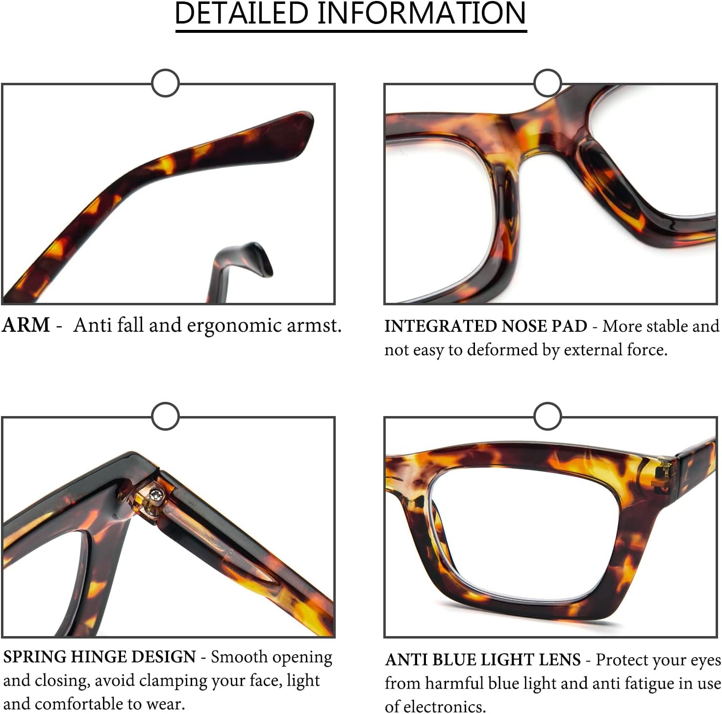 Detalle de REAVEE Reading Glasses 6-Pack