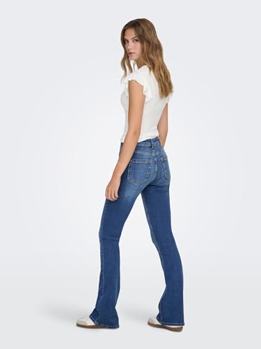 Detalle de ONLY Onlblush Life Mid Flared Bb Rea1319 Noos Damenjeans, Midwaist, Schlag