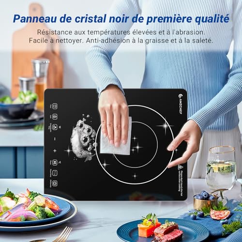 Thumbnail 5 de AMZCHEF Plaque à Induction 3500W à double anneau — contrôle précis et sécurité renforcée