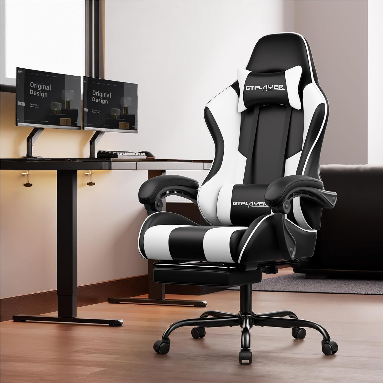 Detalle de GTPLAYER Gaming Chair, Pearl White