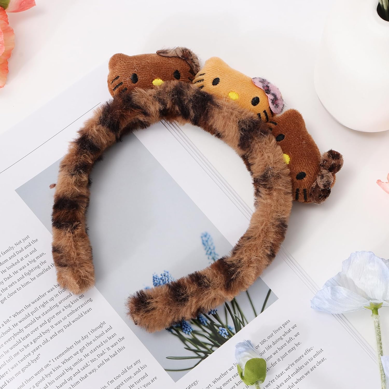 Detalle 2 de Lamca Cute Animal Hair Band for Washing Face, Soft Non-Slip Headbands for Women & Girls
