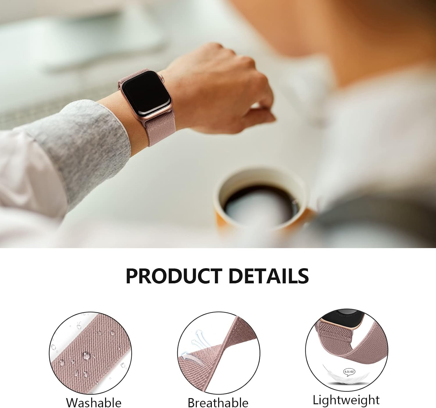 Thumbnail 4 de CCnutri Stretchy Nylon Strap 4-pack 38–41mm