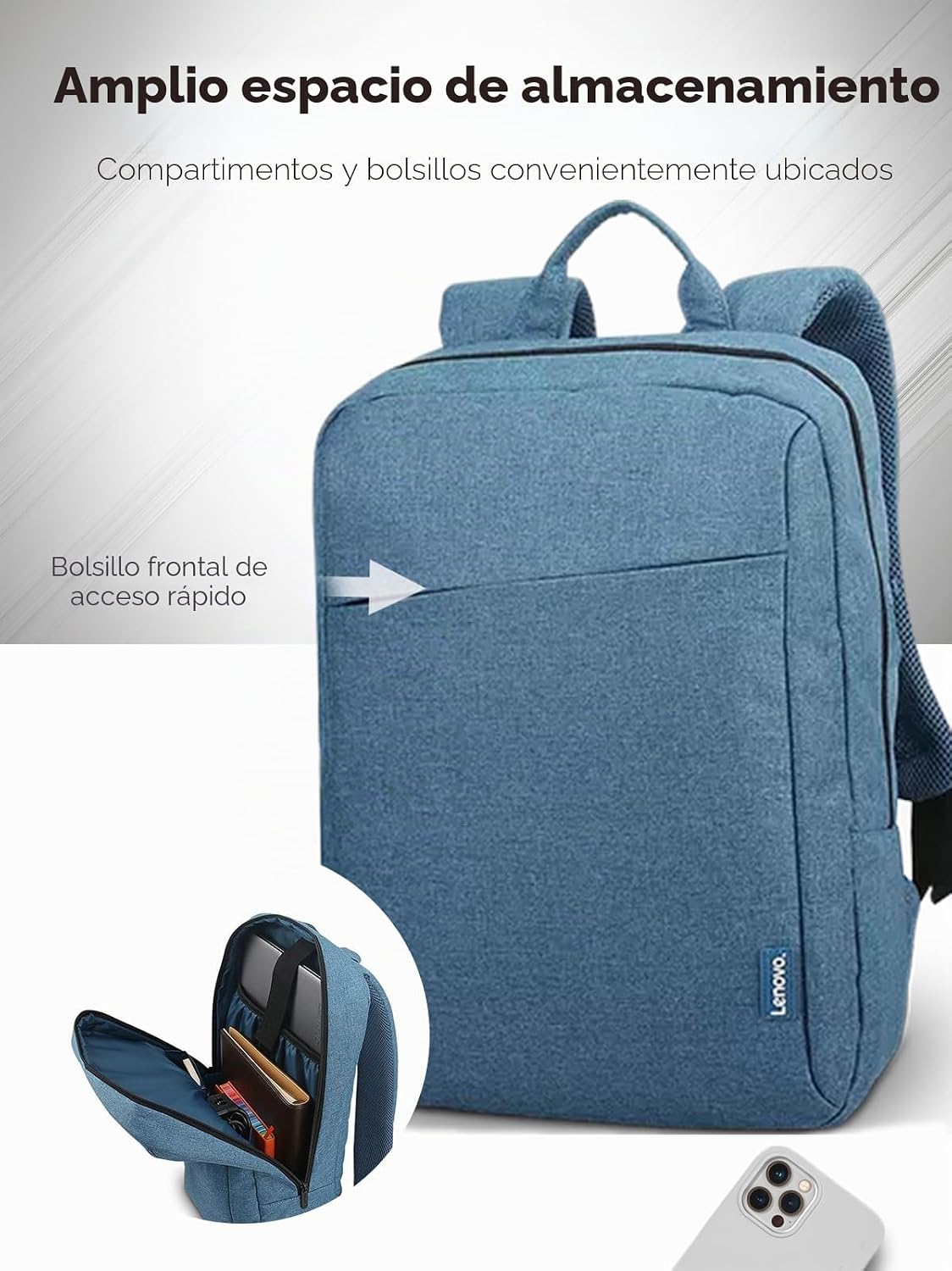 Detalle de Lenovo B210 mochila para portátiles 15,6" 💼