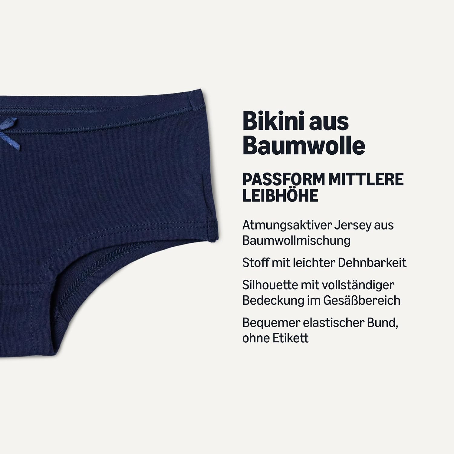 Detalle 2 de Amazon Essentials Mädchen Hipster-Unterhosen aus Baumwoll-Jersey, 10er Pack