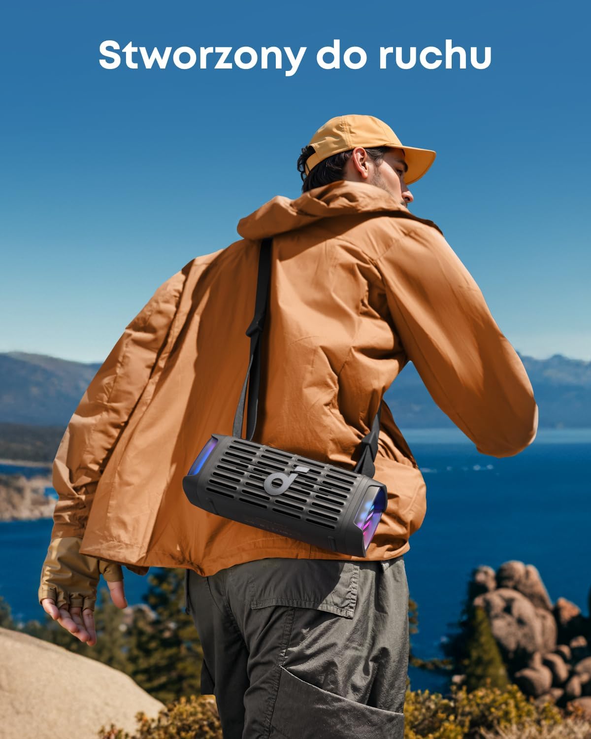 Detalle de Soundcore Boom 3i – przenośny głośnik Bluetooth 50 W, IP68, BassUp 2.0