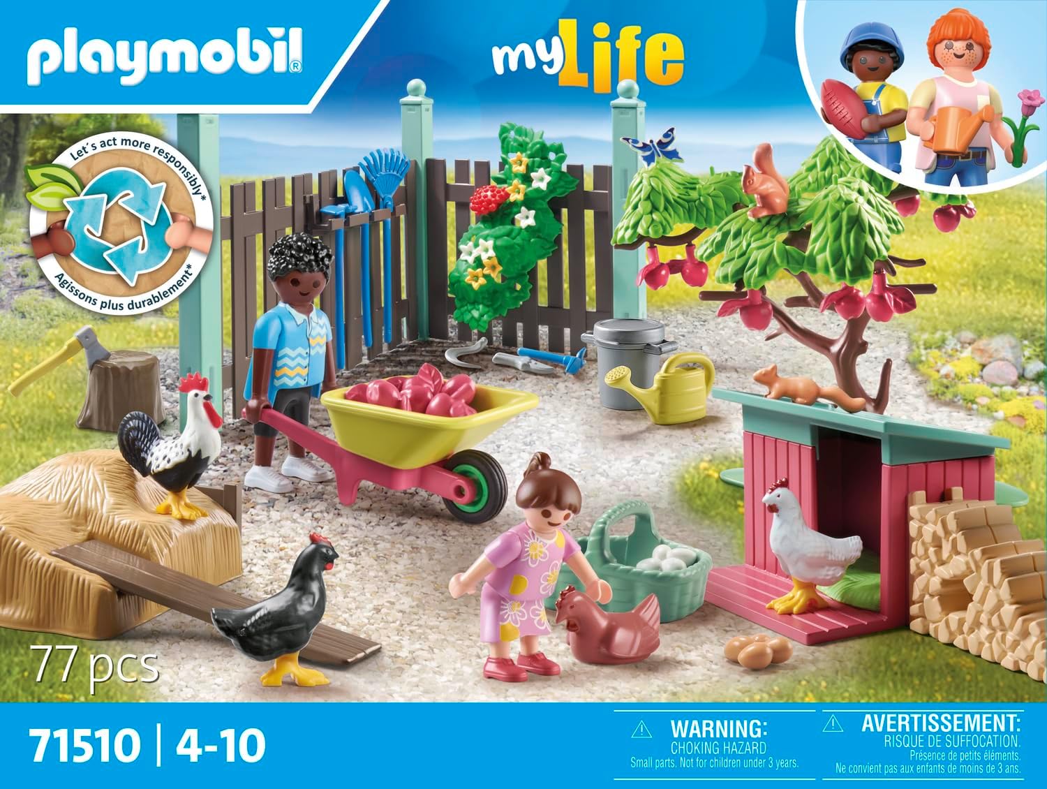 Thumbnail 3 de PLAYMOBIL myLife 71510 Kleine Hühnerfarm Spielset 🐥