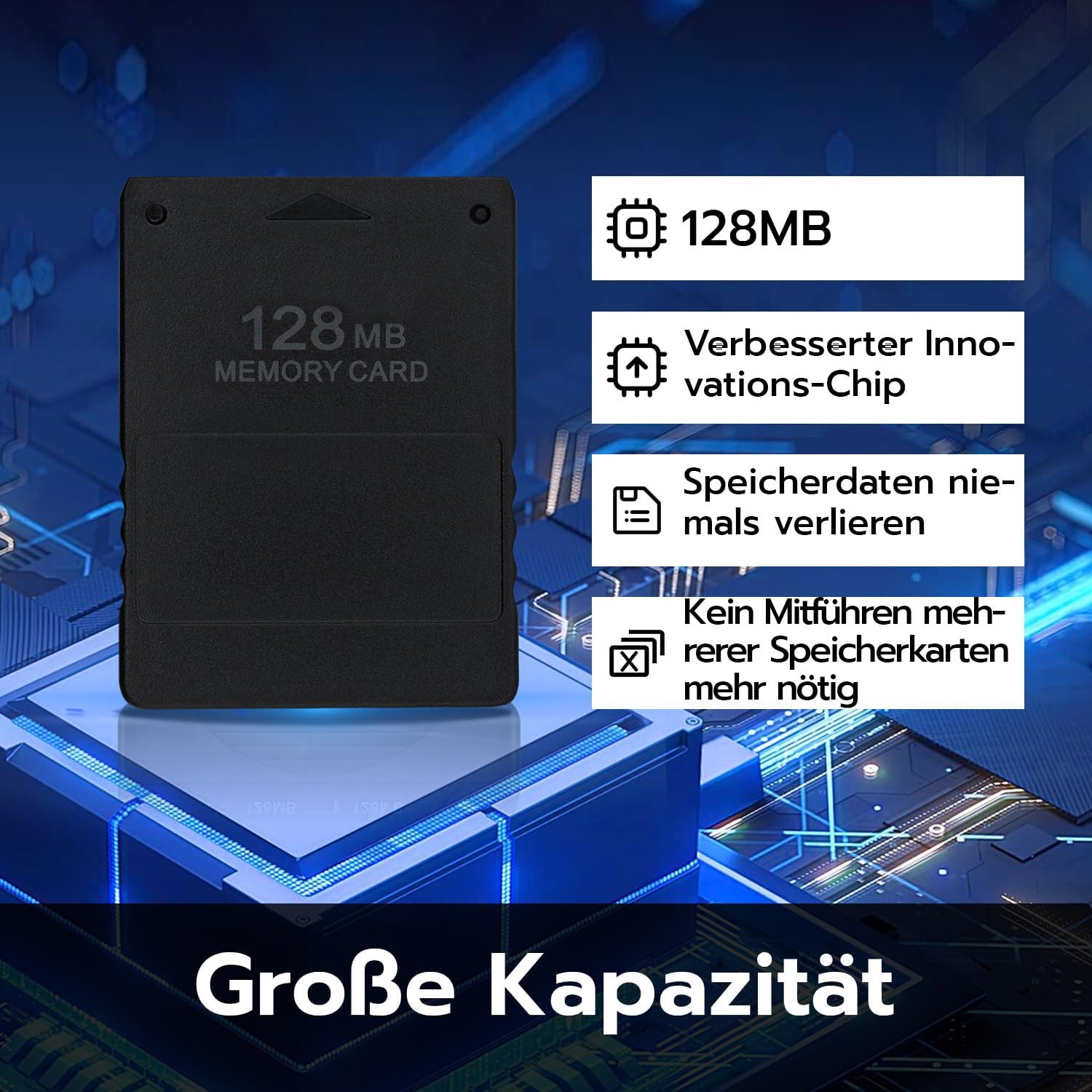 Thumbnail 2 de Wigearss Gaming Speicherkarte mit 128 MB (High Speed) für PS2