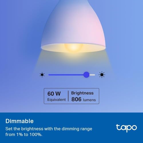 Detalle de Tapo L530E 2-Pack E27 Smart Bulbs with Alexa & Colour Changing LED (8.3W)
