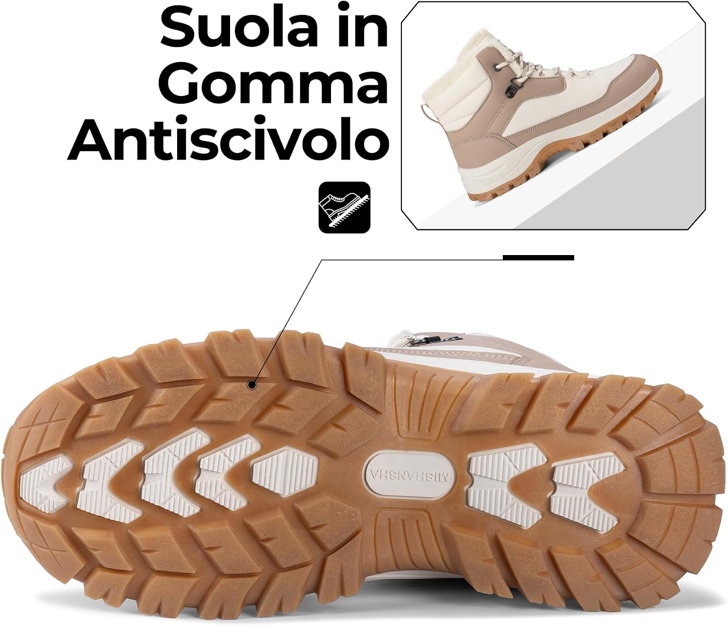 Thumbnail 2 de Mishansha Stivali da Trekking Donna antiscivolo 36–42