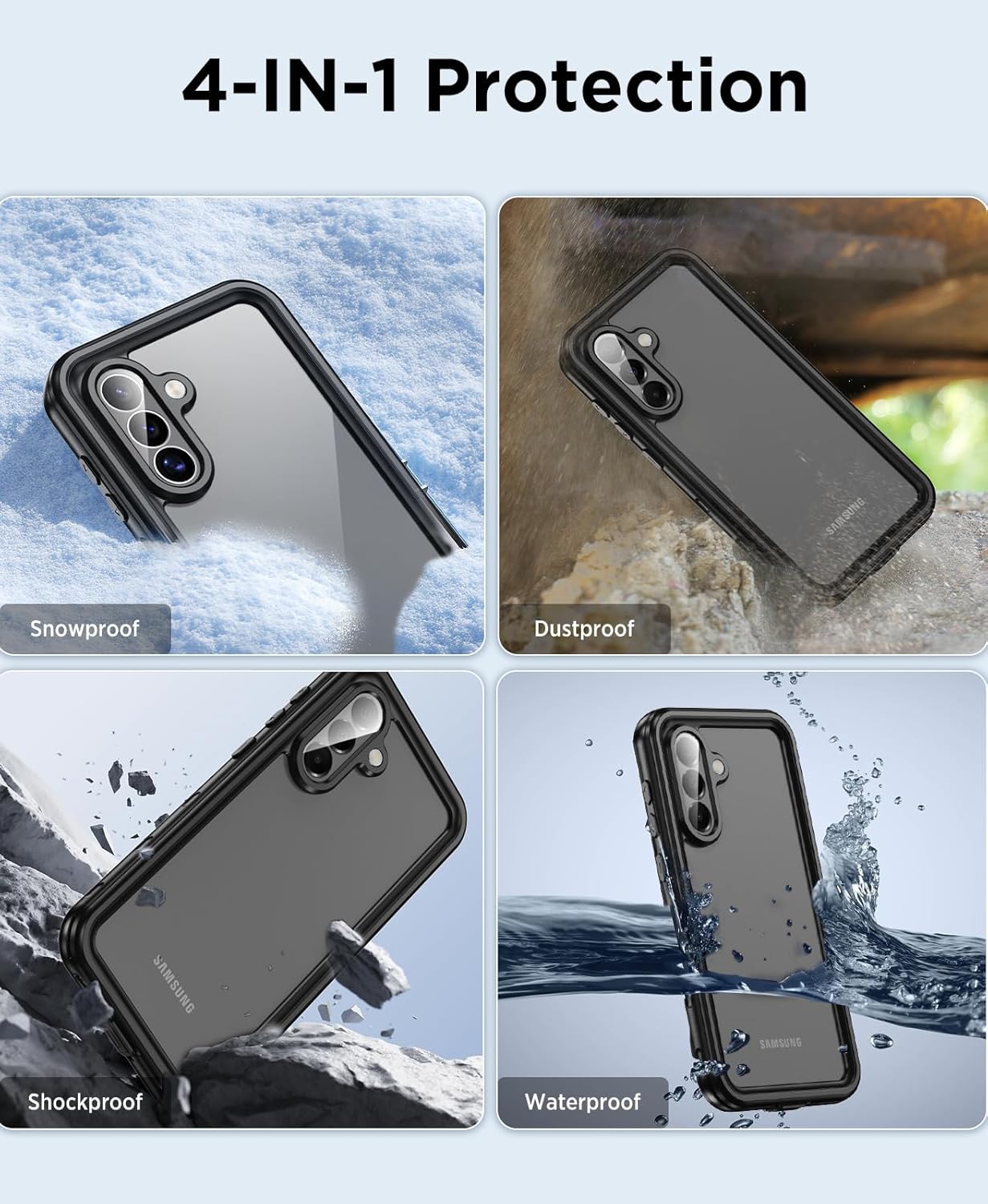 Thumbnail 4 de Beeasy Cover Rugged per Samsung Galaxy A56 impermeabile IP68 e antiurto 360°