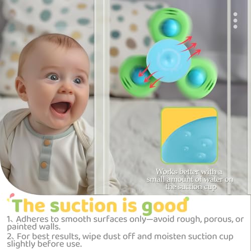 Detalle de ALASOU Suction Cup Spinner: Airplane Travel Toy for Toddlers