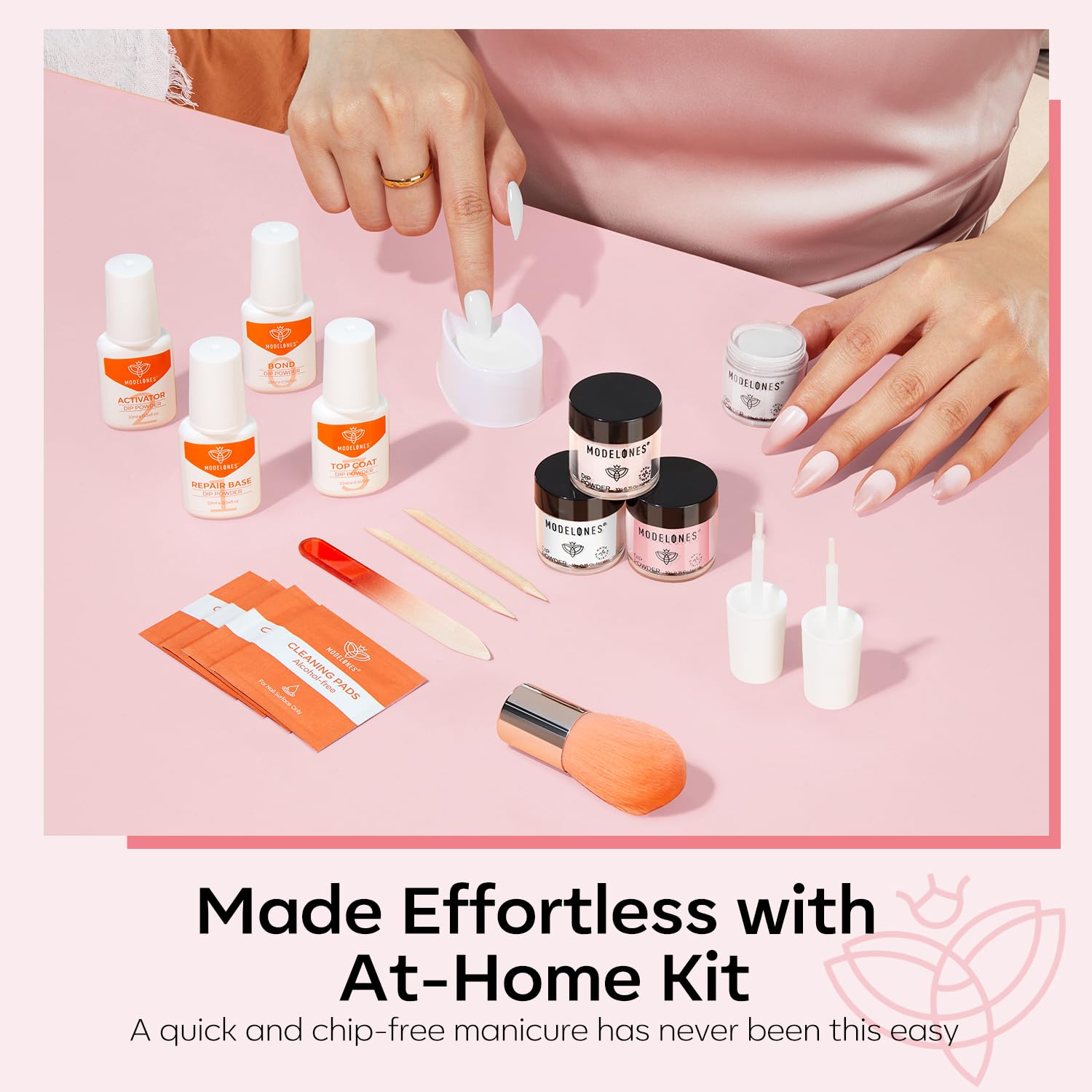 Thumbnail 5 de Modelones Dip Powder Nail Kit: 4 Colors with No-Lamp Easy at-Home French & Nail Art Starter Set