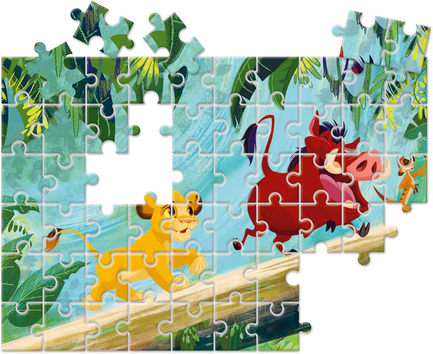 Detalle 2 de Clementoni 27002 Puzzle Play For Future Disney The Lion King – 60 pezzi, materiali 100% riciclati, Made in Italy