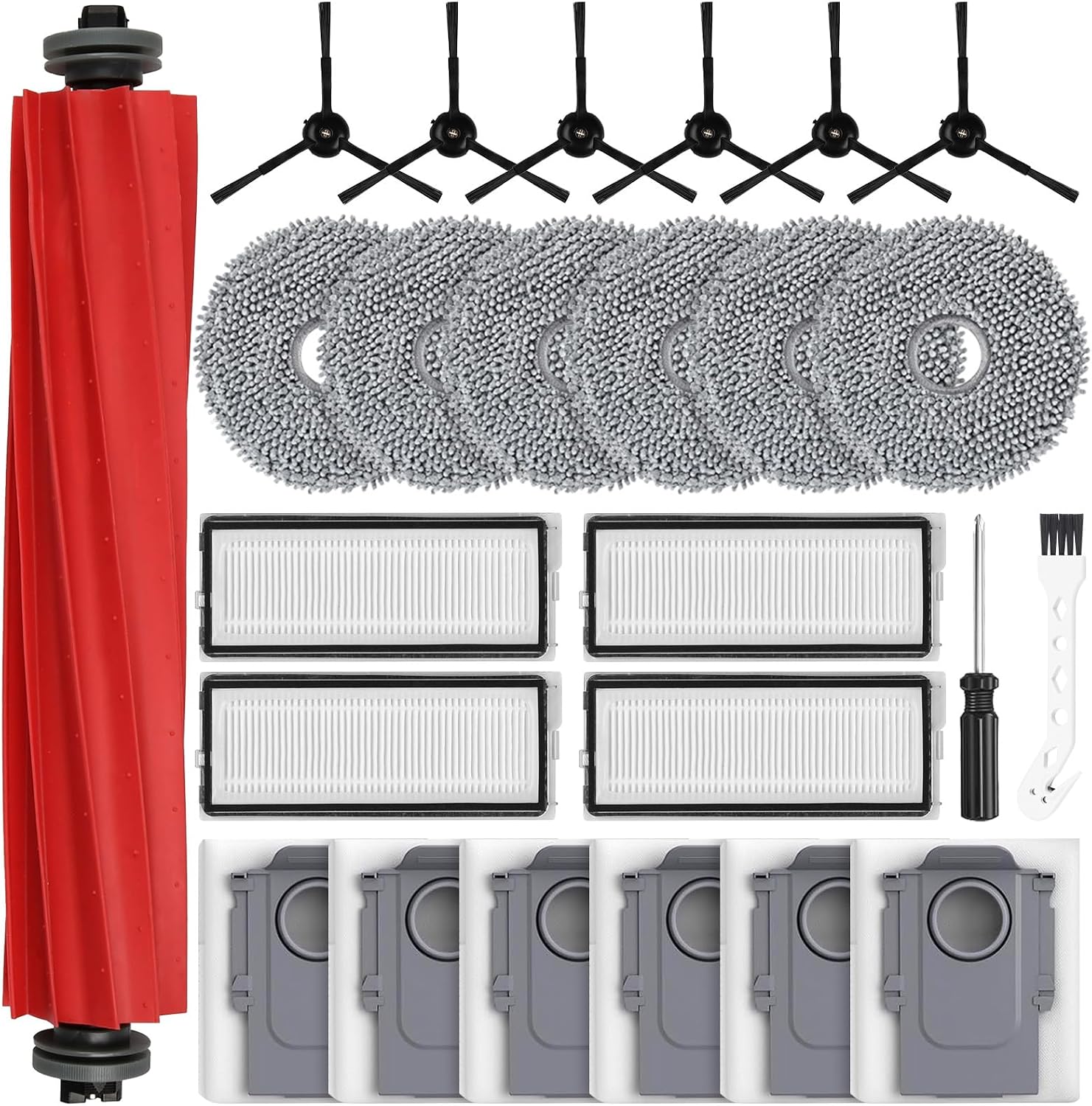 Detalle de Alloytool 25-teiliges Zubehör-Set für Roborock Qrevo Pro / Qrevo S / Qrevo MaxV