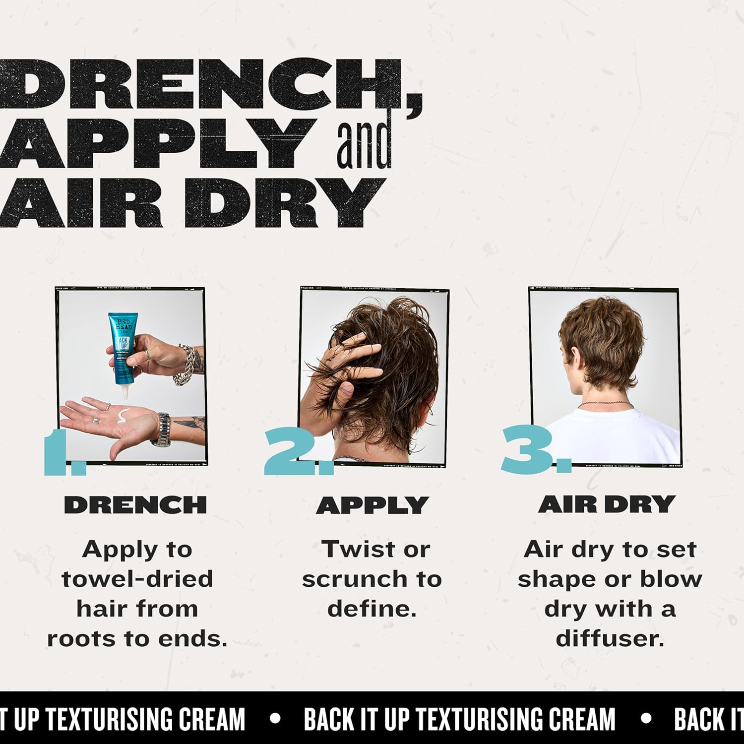 Thumbnail 3 de Bed Head by TIGI Back It Up 125ml crema cera texturizzante