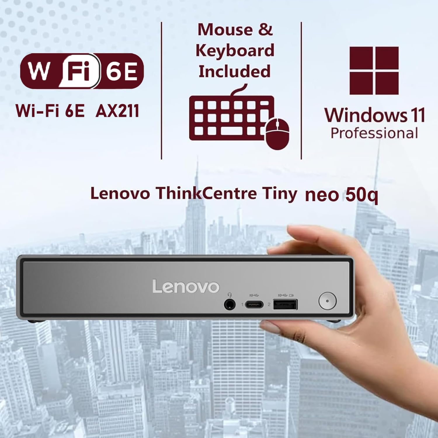 Detalle de Lenovo Mini Desktop 512GB SSD