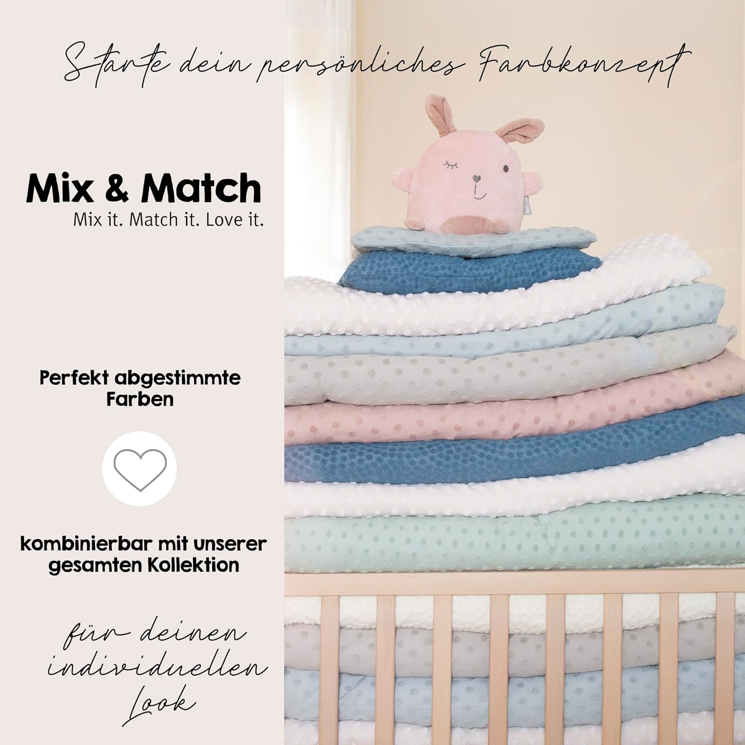 Thumbnail 5 de roba Spannbezug 85 x 75 cm Frosty Almond – Bio-Baumwolle, GOTS & OEKO-TEX zertifiziert
