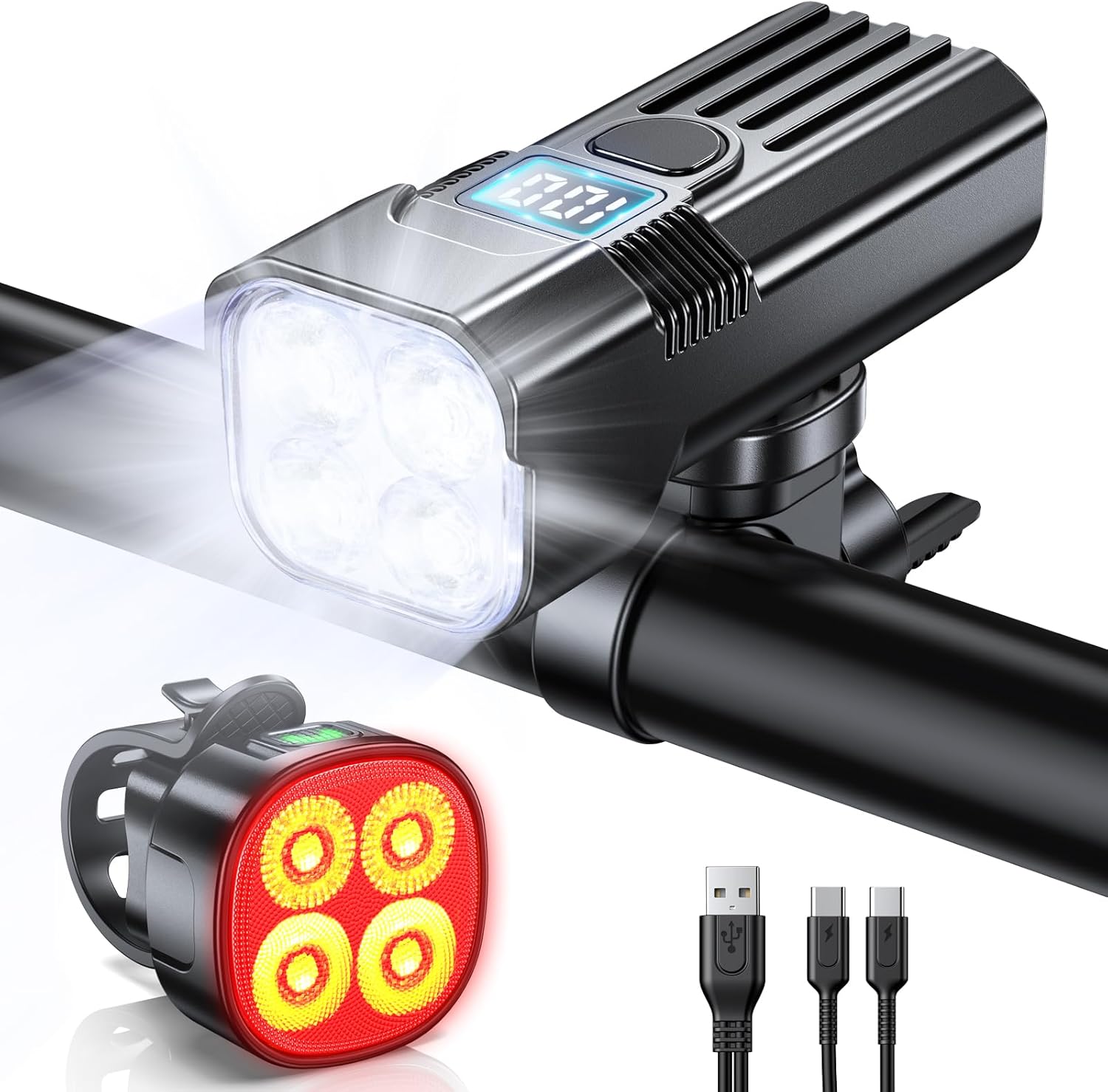 Detalle de Mohard Luces Bicicleta 2000LM 3000mAh