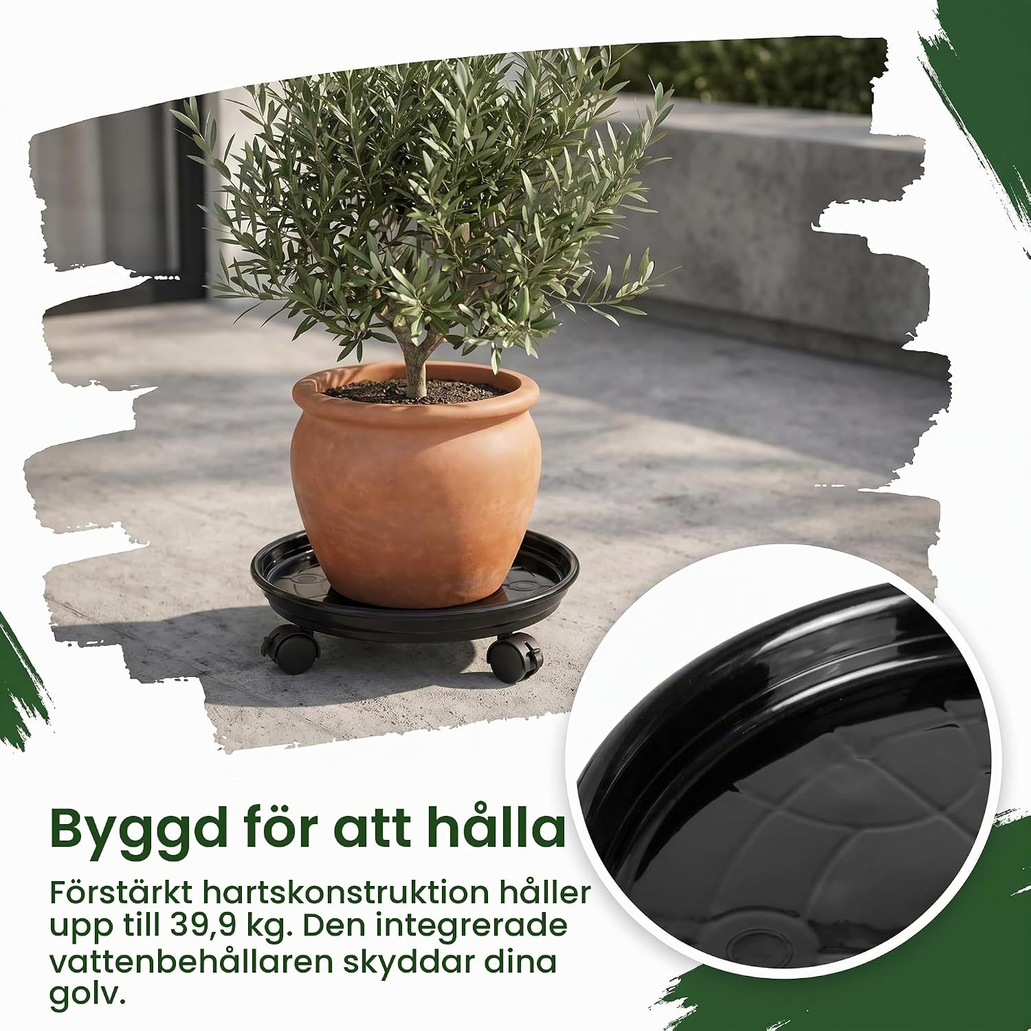 Thumbnail 6 de Fasmov F-PlantPalletCaddy-3P krukvagn, 3-pack med låsbara hjul