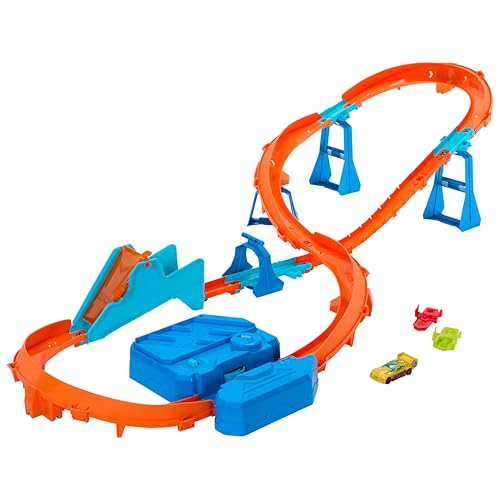 Detalle de Hot Wheels Track Creator Boosted Jump Speedway: set completo e la macchina 1:64