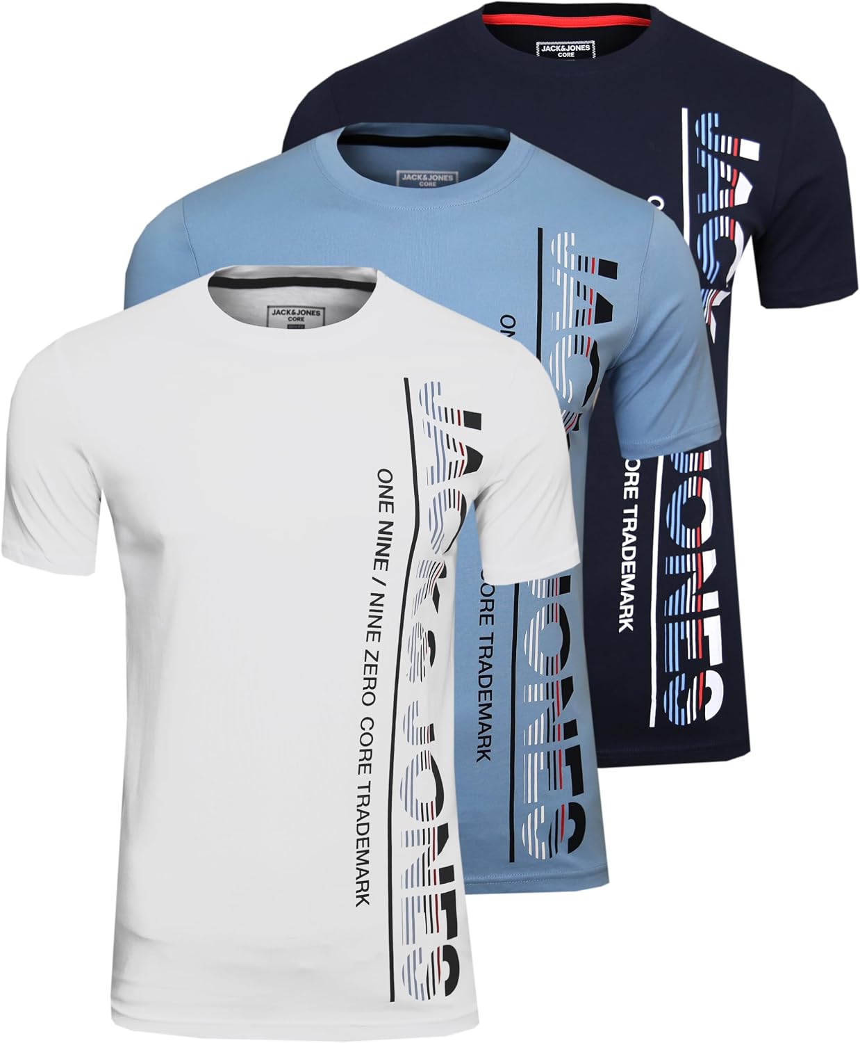 Thumbnail 6 de JACK & JONES Herren Logo-Plus-Size T-Shirt – bequemes Baumwoll-T-Shirt mit Rundhalsausschnitt