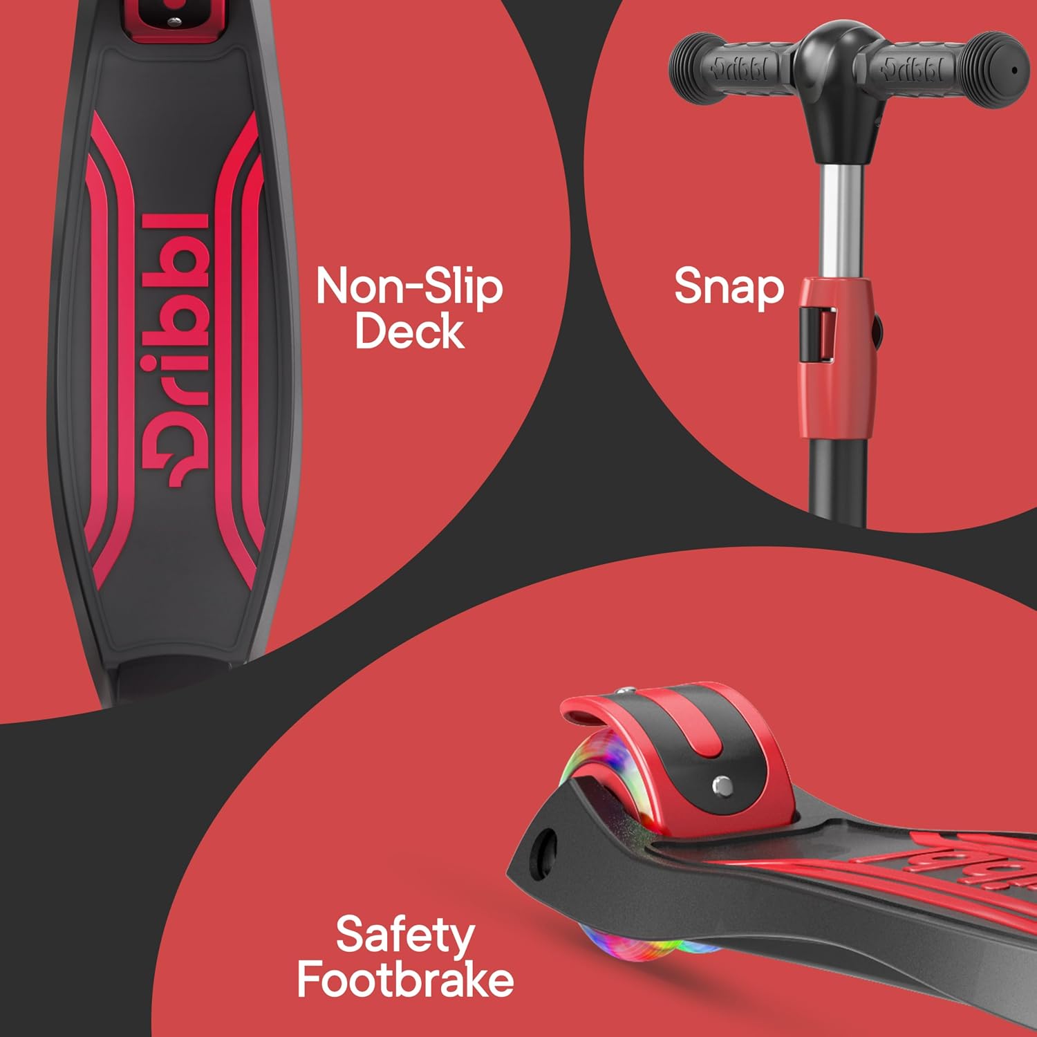 Thumbnail 5 de Dribbl 3-Wheel Kids Scooter Age 3+ — Supports 165 lbs 🛴