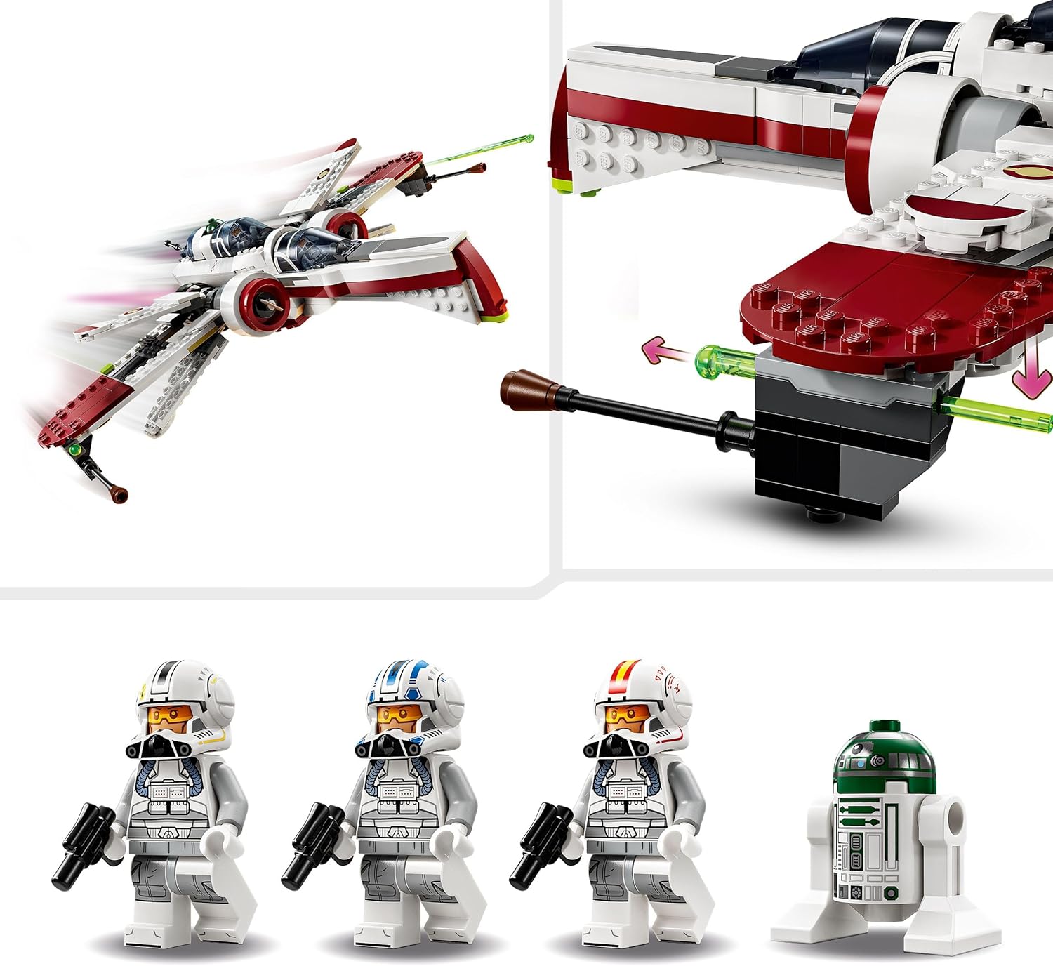 Thumbnail 3 de LEGO Star Wars 75402 Starfighter ARC-170: caccia stellare da collezionare con 4 minifigure e droide R4-P44