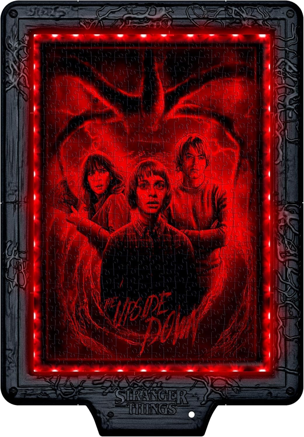 Thumbnail 3 de Clementoni Stranger Things Puzzle Cadre Lumineux « Le Monde à l’Envers » 520 pièces avec LED (Metamorphic Art Collection)