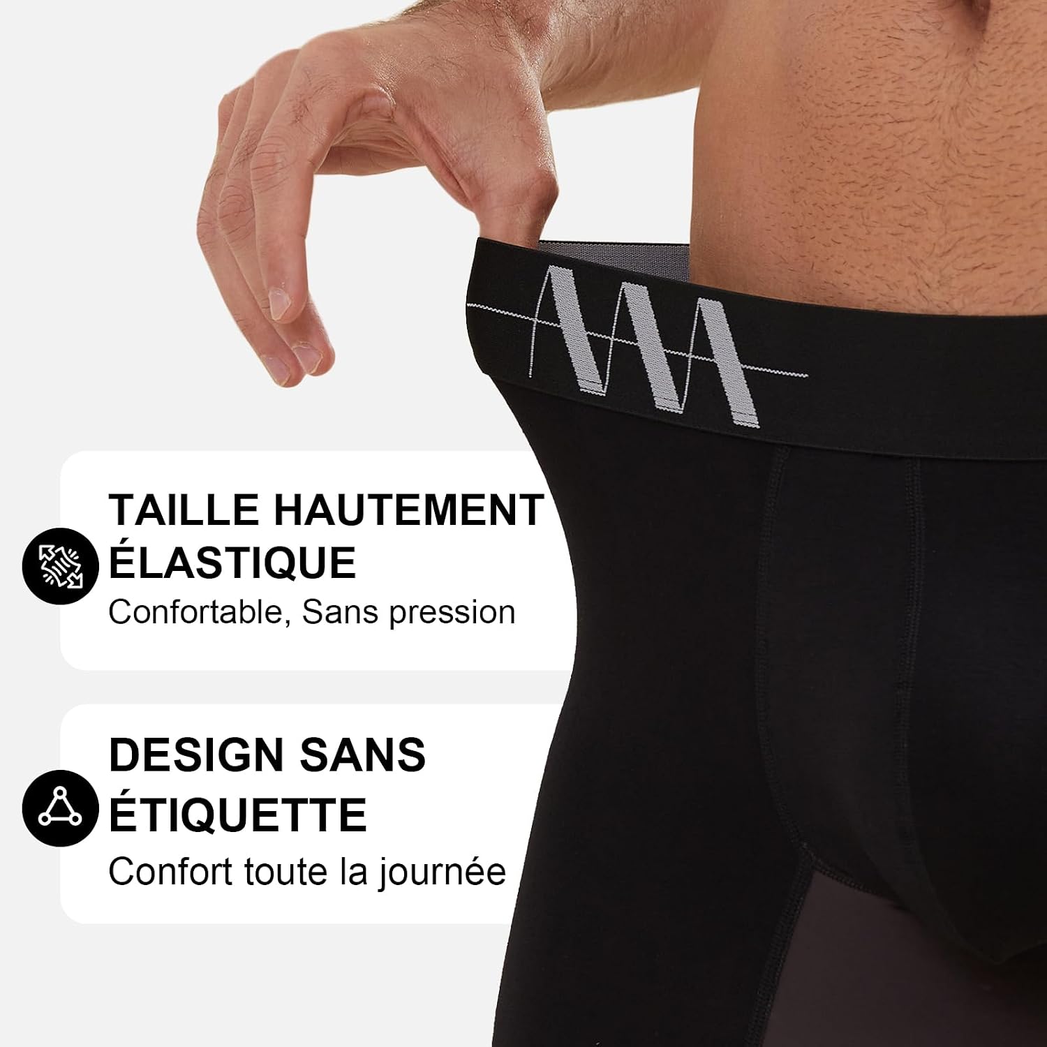 Detalle 1 de ZAKASA Calecon homme bambou 4 lots
