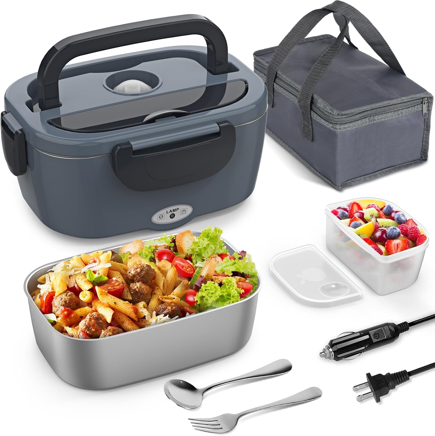 Detalle de Vingud Electric Lunch Box 1.5L Portable 🍱