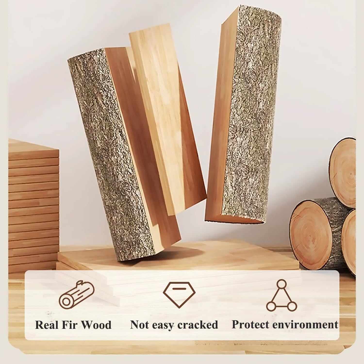 Thumbnail 6 de IBF Scrivania in vero legno massello da 119,4 cm: stile minimale e calore naturale per postazioni di lavoro