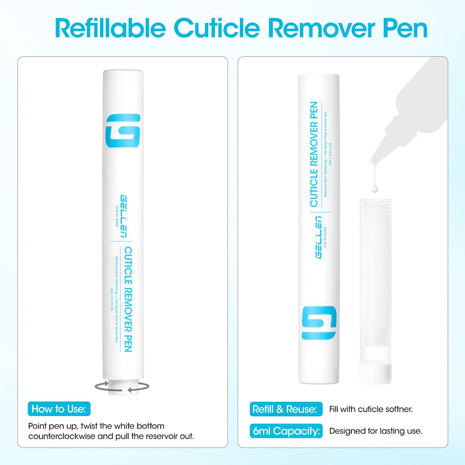 Detalle 2 de GELLEN Cuticle Care Set with 6ml Softener