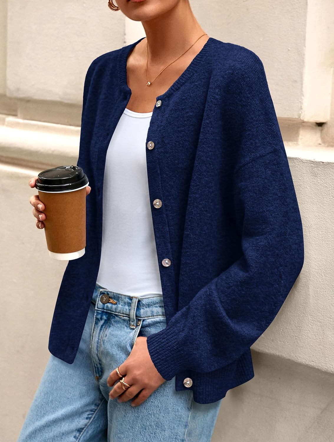 Thumbnail 2 de PRETTYGARDEN Fall Long Sleeve Cardigan for Women