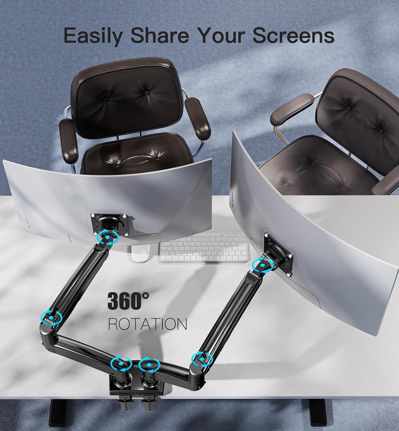Thumbnail 6 de HUANUO Dual Monitor Halterung 13–40 Zoll