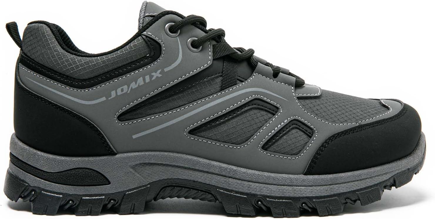 Detalle de JOMIX herenschoenen voor wandelen en dagelijks gebruik met antislipzool