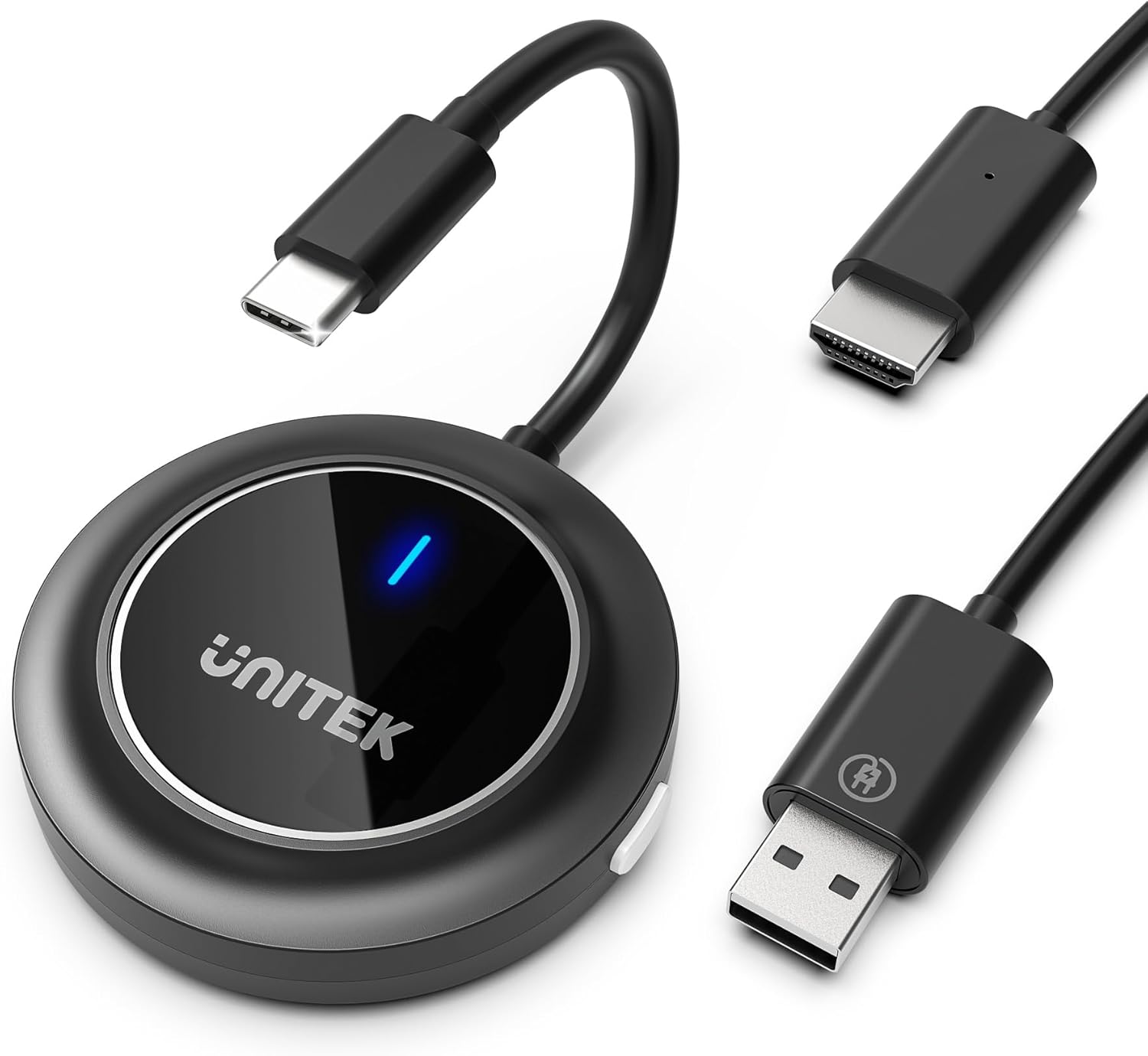 Unitek émetteur et récepteur sans fil USB‑C vers HDMI 5G (1080P) pour streaming vidéo/audio