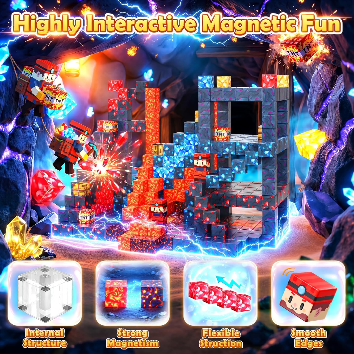 Thumbnail 4 de COOLJOYA Magnetic Building Blocks for Ages 3–8 🧩